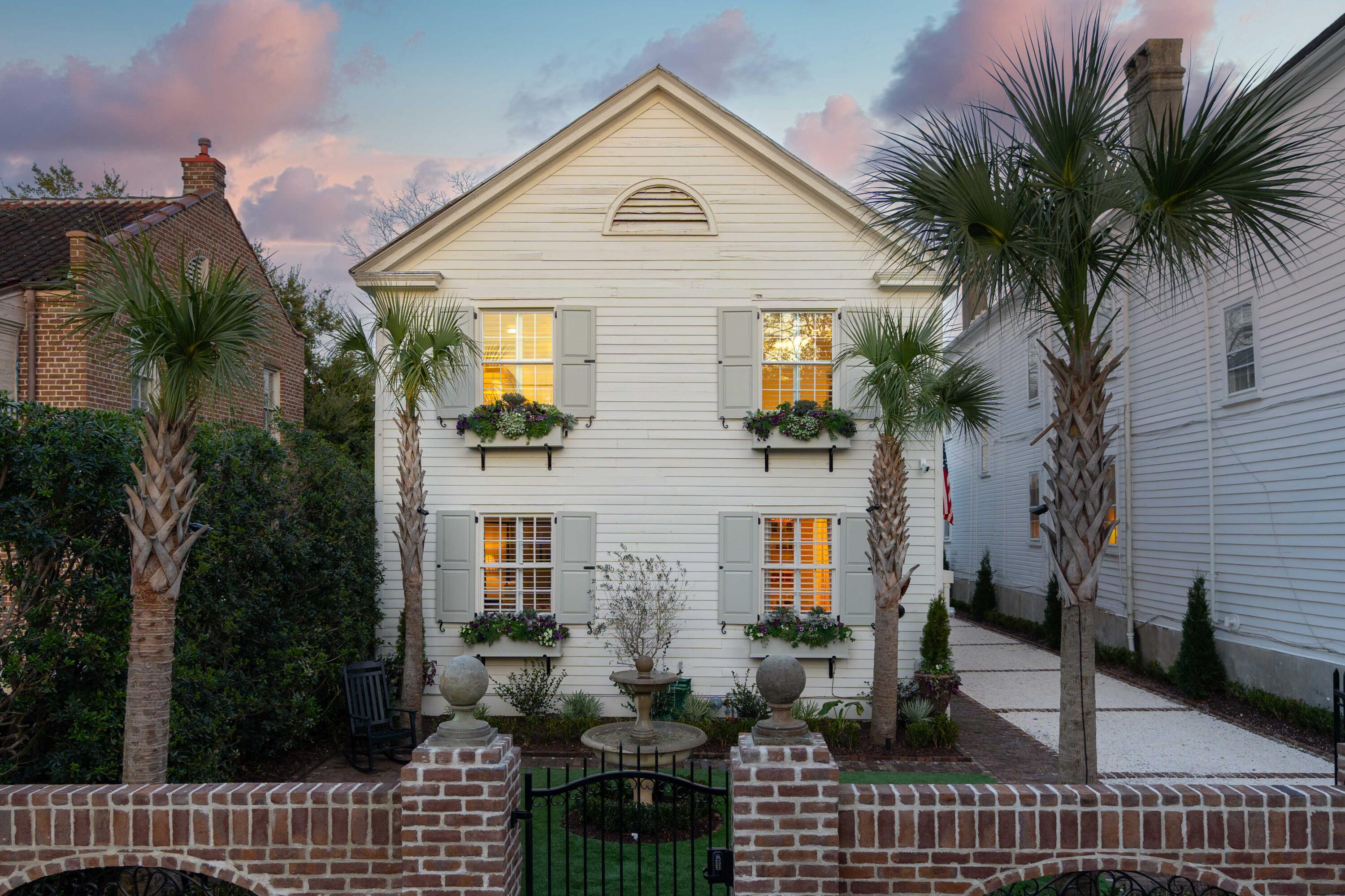 Front of the House at Twilight