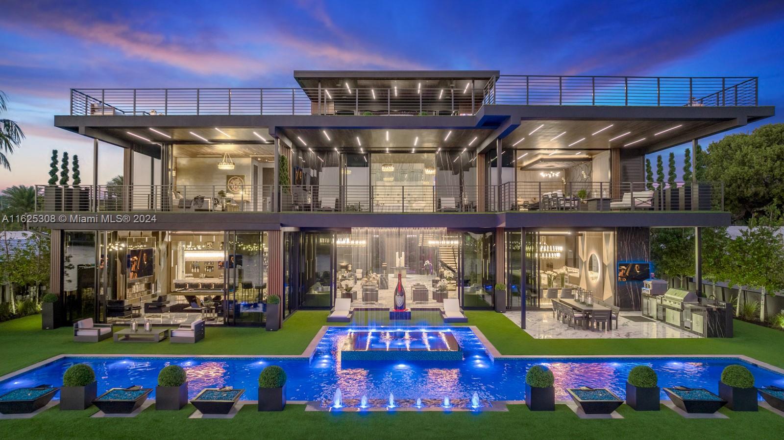 a view of swimming pool with outdoor seating