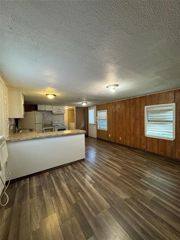 a large room with wooden floor