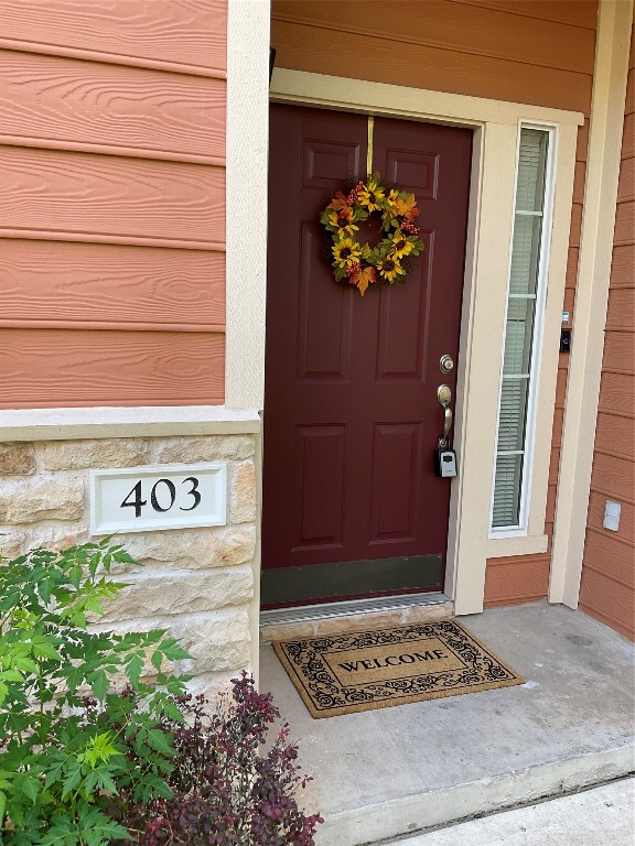 a view of an entryway