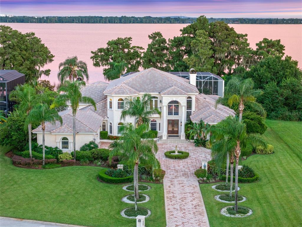 a house view with a garden space