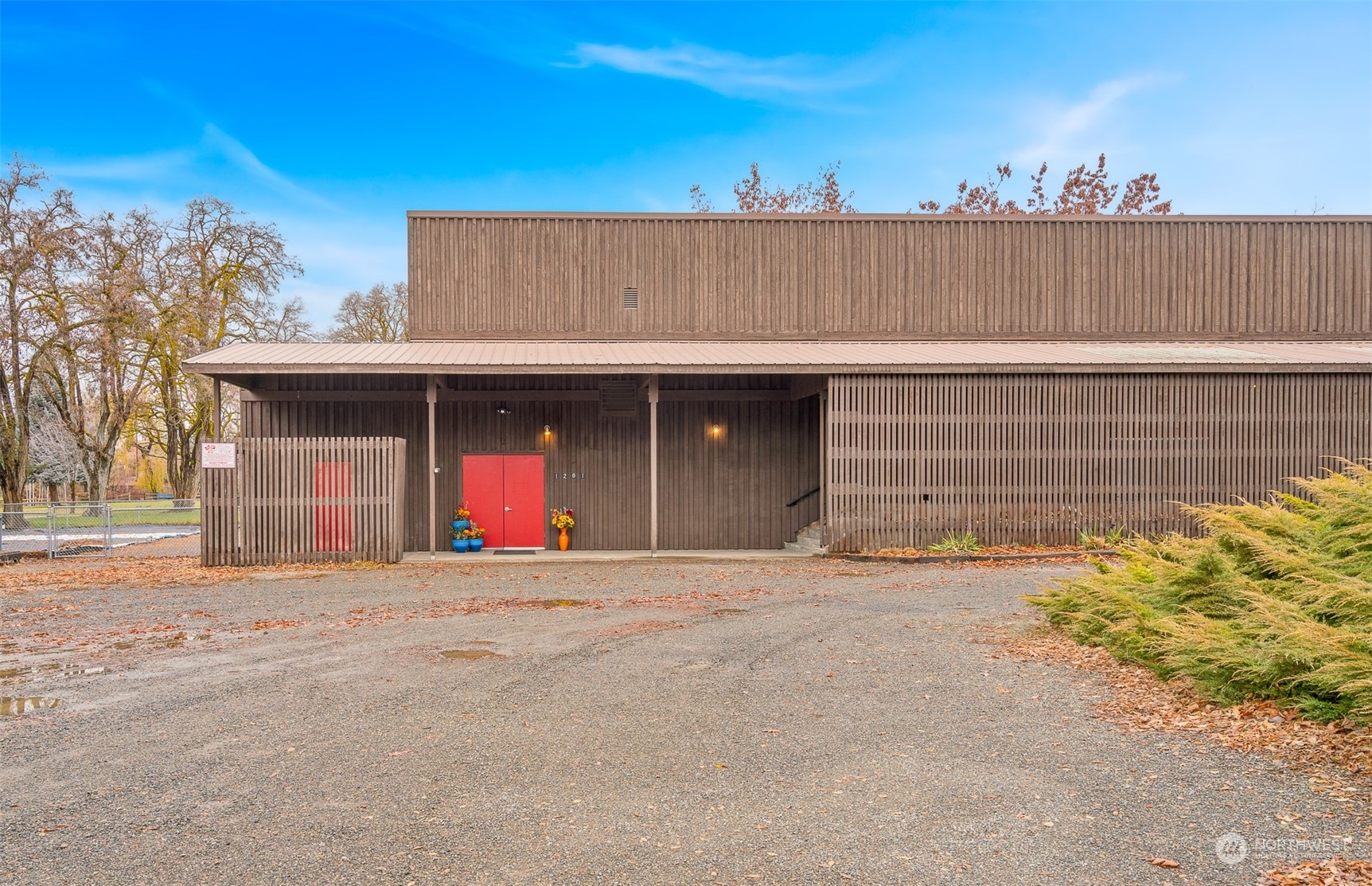 a view of a house with a outdoor space