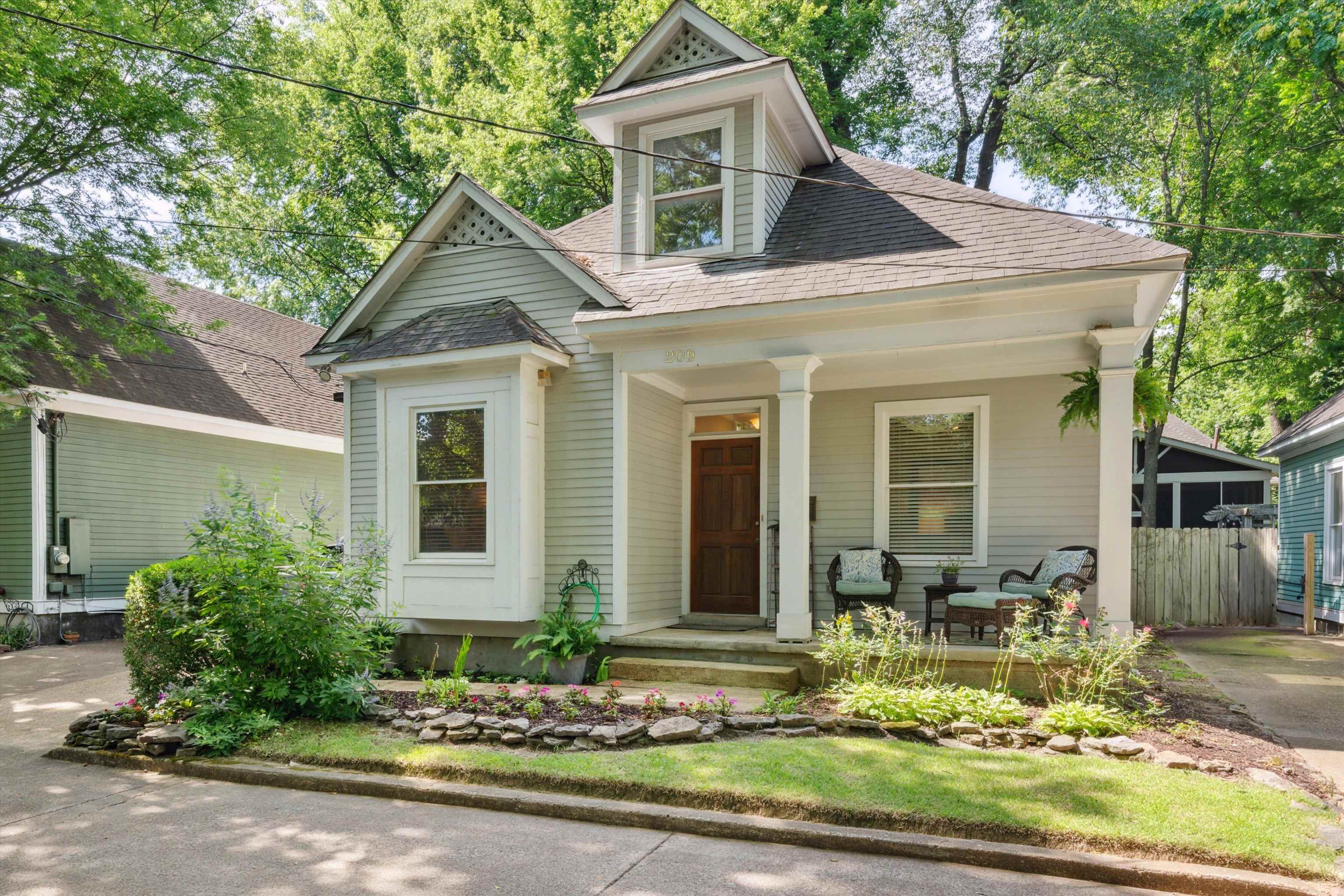 a view of house with yard