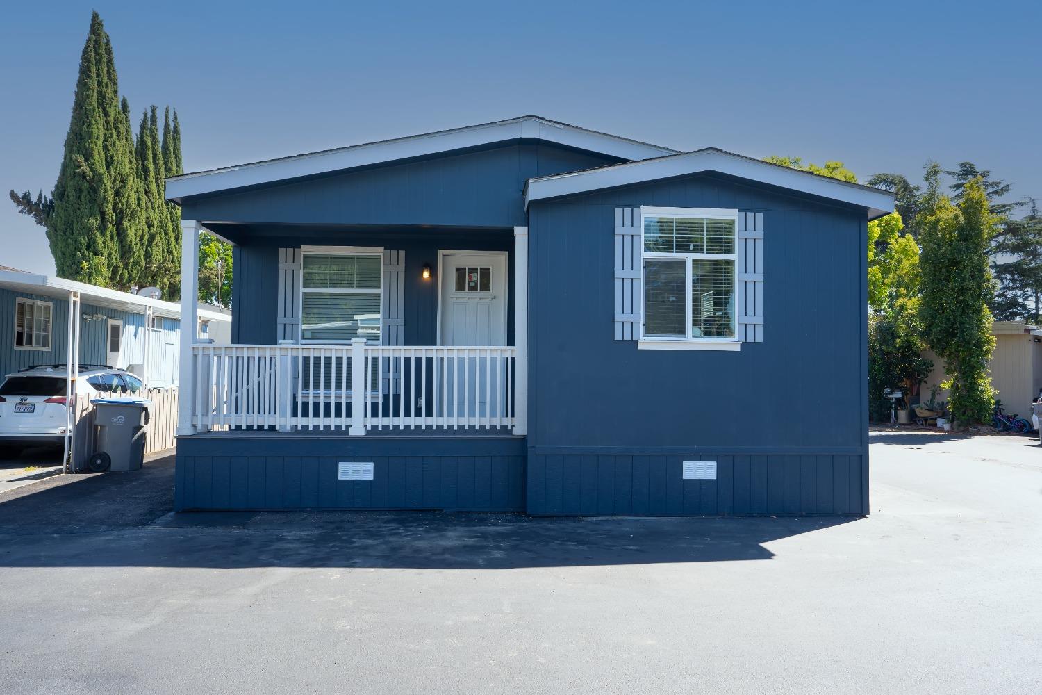 a view of a house with a deck