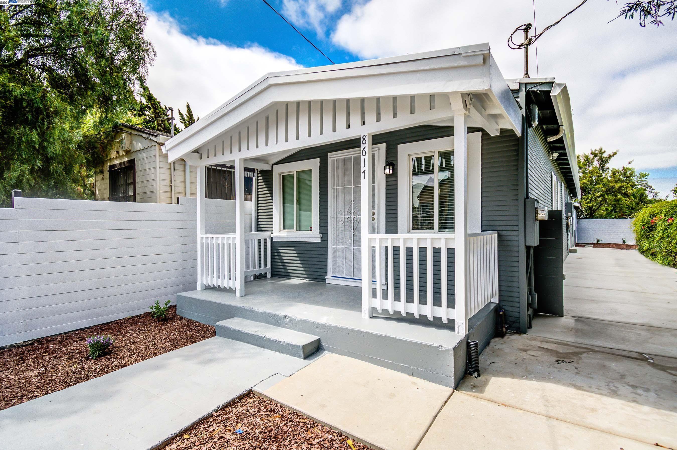 a front view of a house