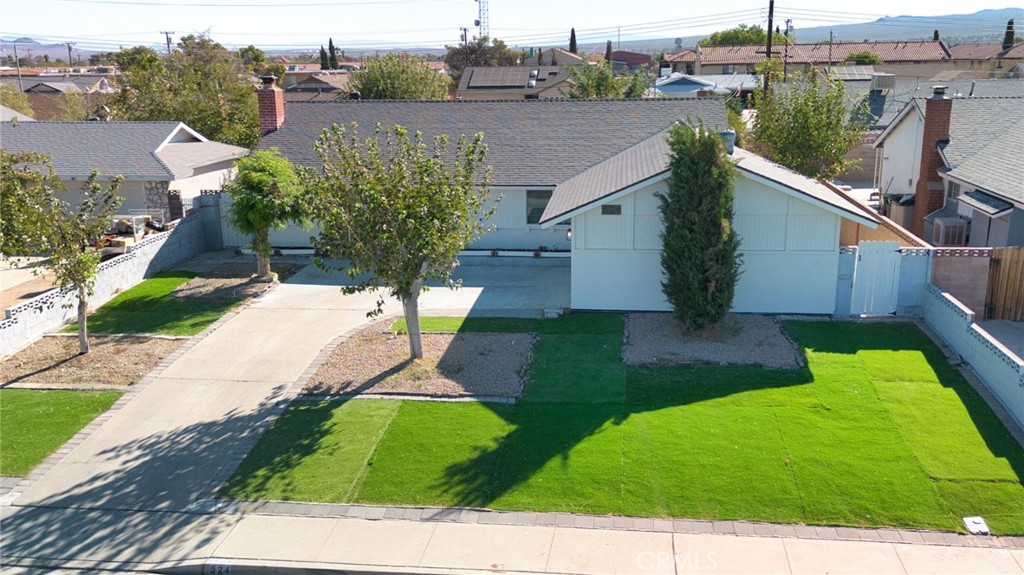 a aerial view of a house