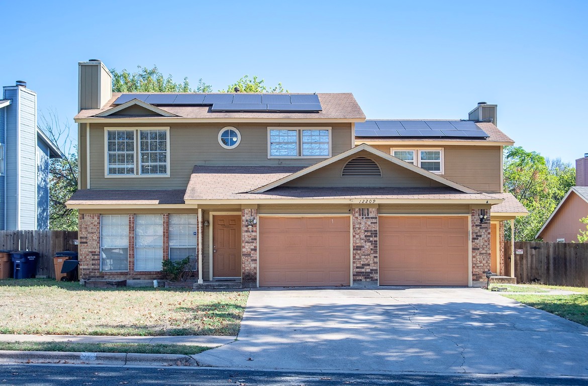 Charming Duplex 12209 Alderbrook Dr has solar panels! Great opportunity for investment!