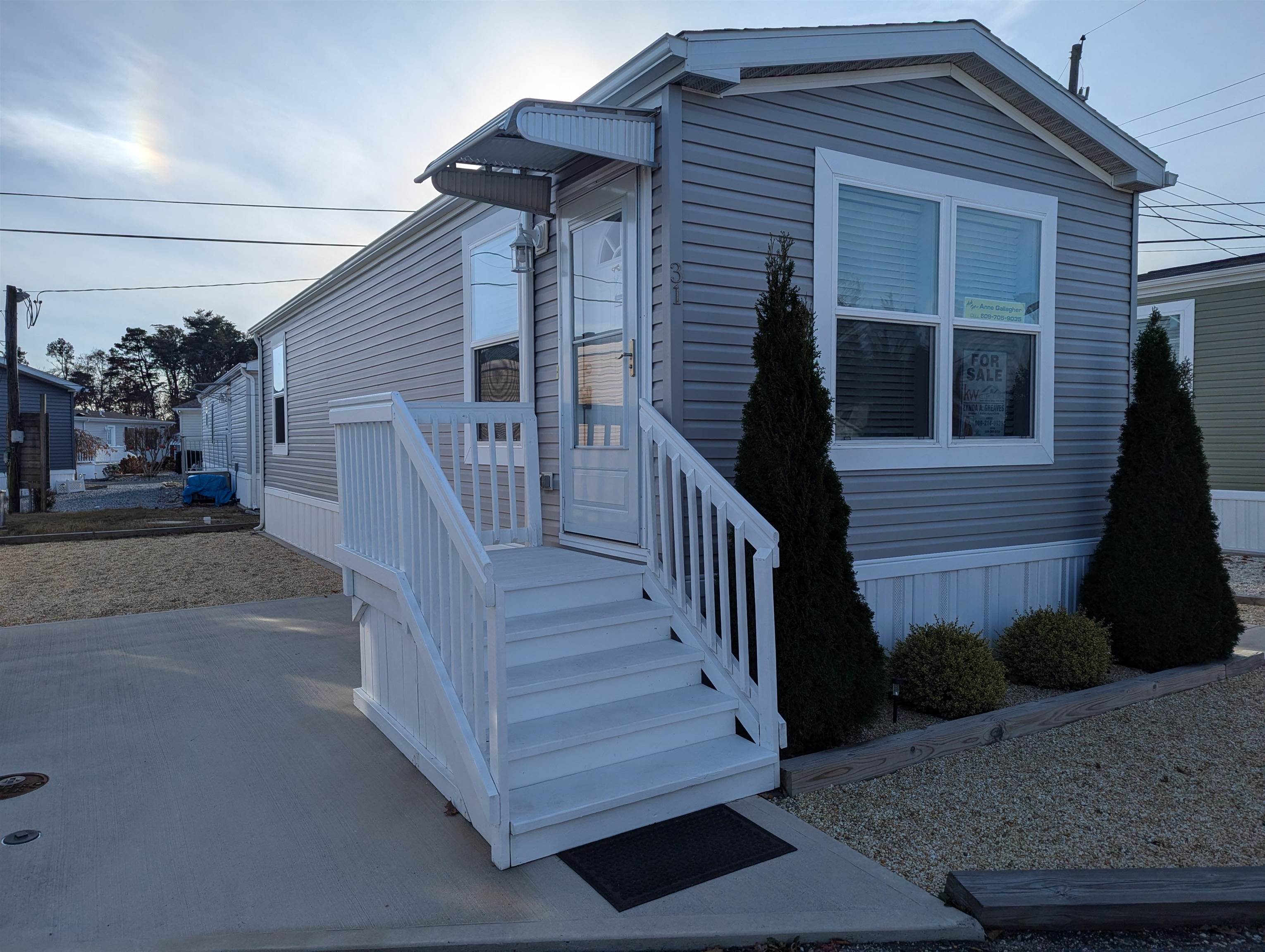 a view of front door of house