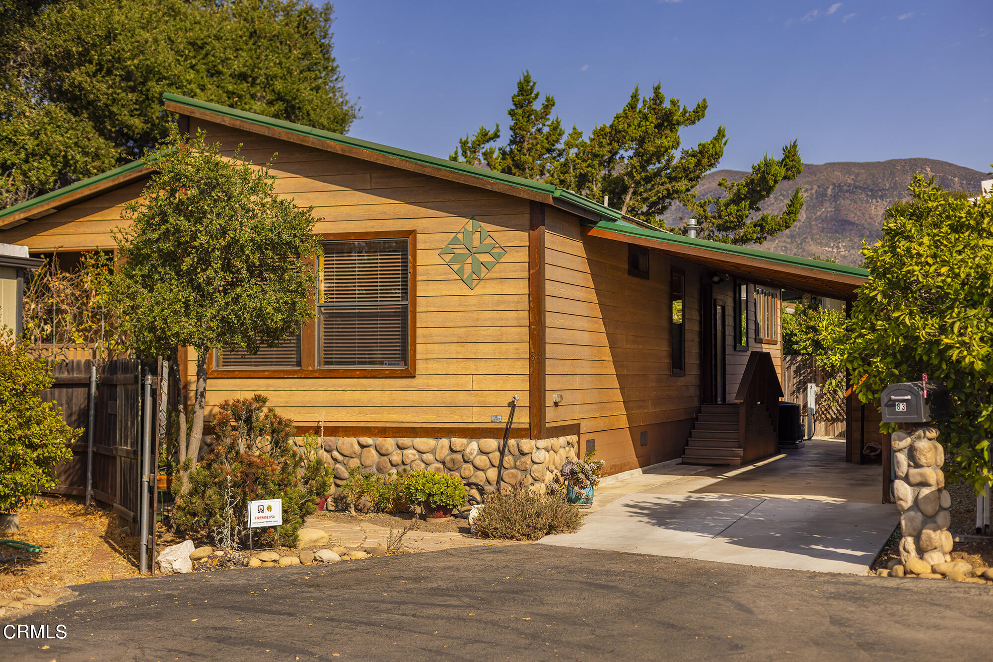 a front view of a house