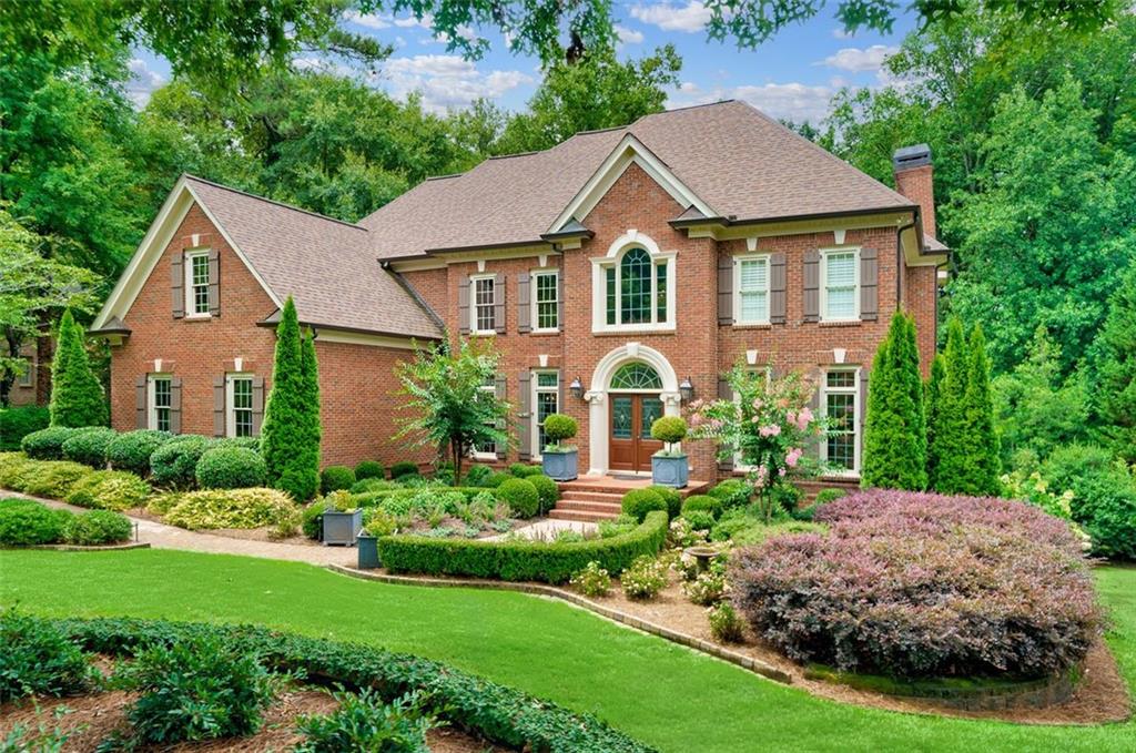 a aerial view of a house