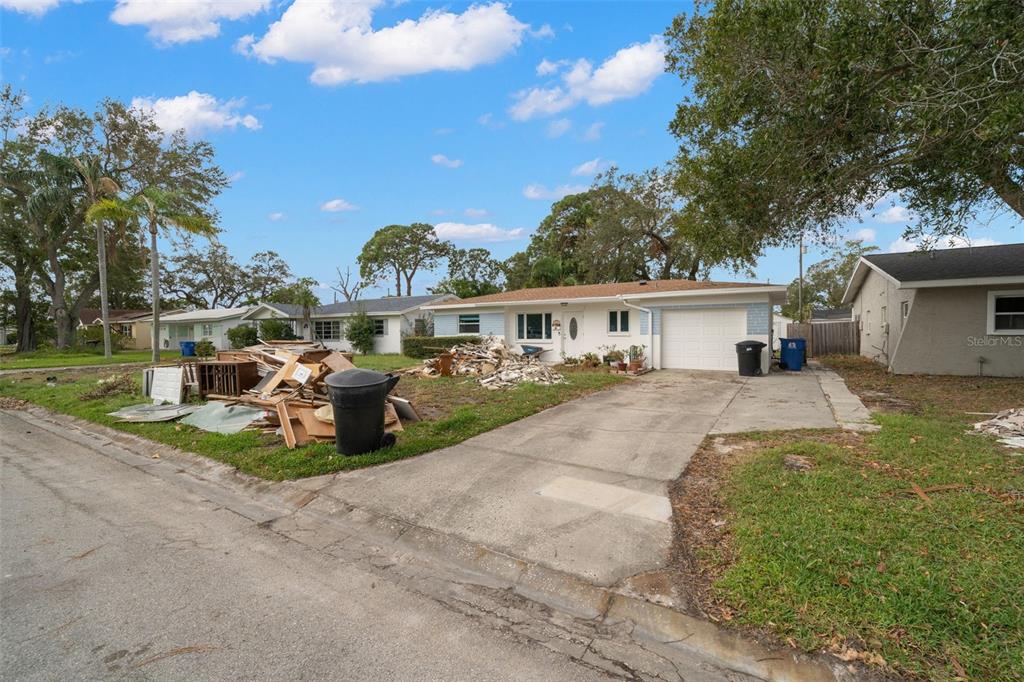 a view of a house with a patio