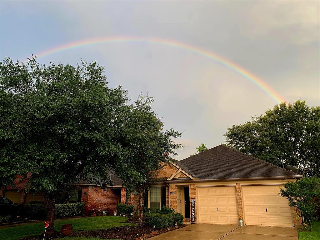 Welcome home with a beautiful rainbow showing the way.