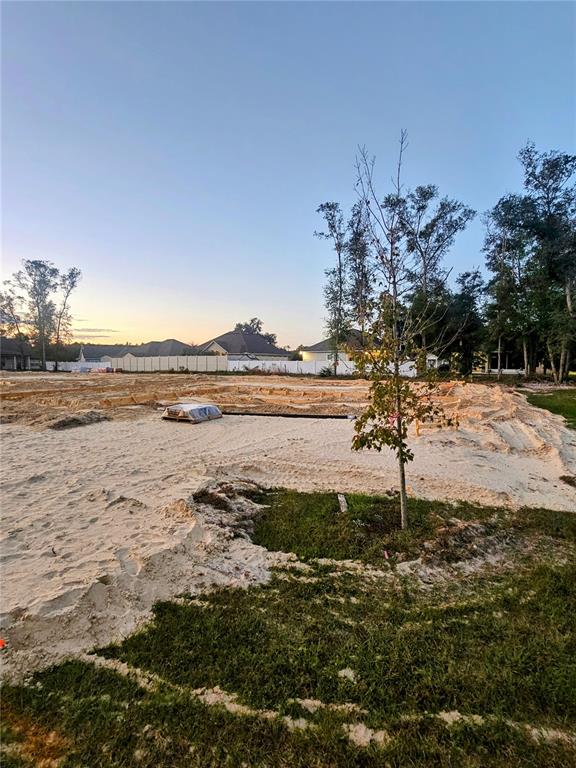 a view of a lake with a beach