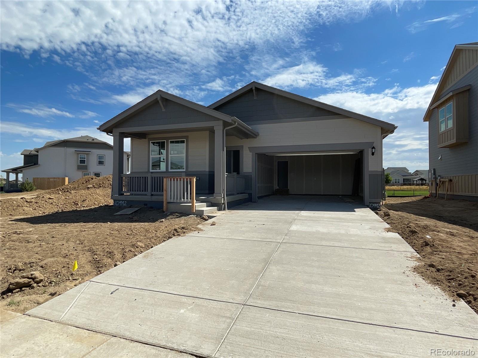 a house view with a outdoor space