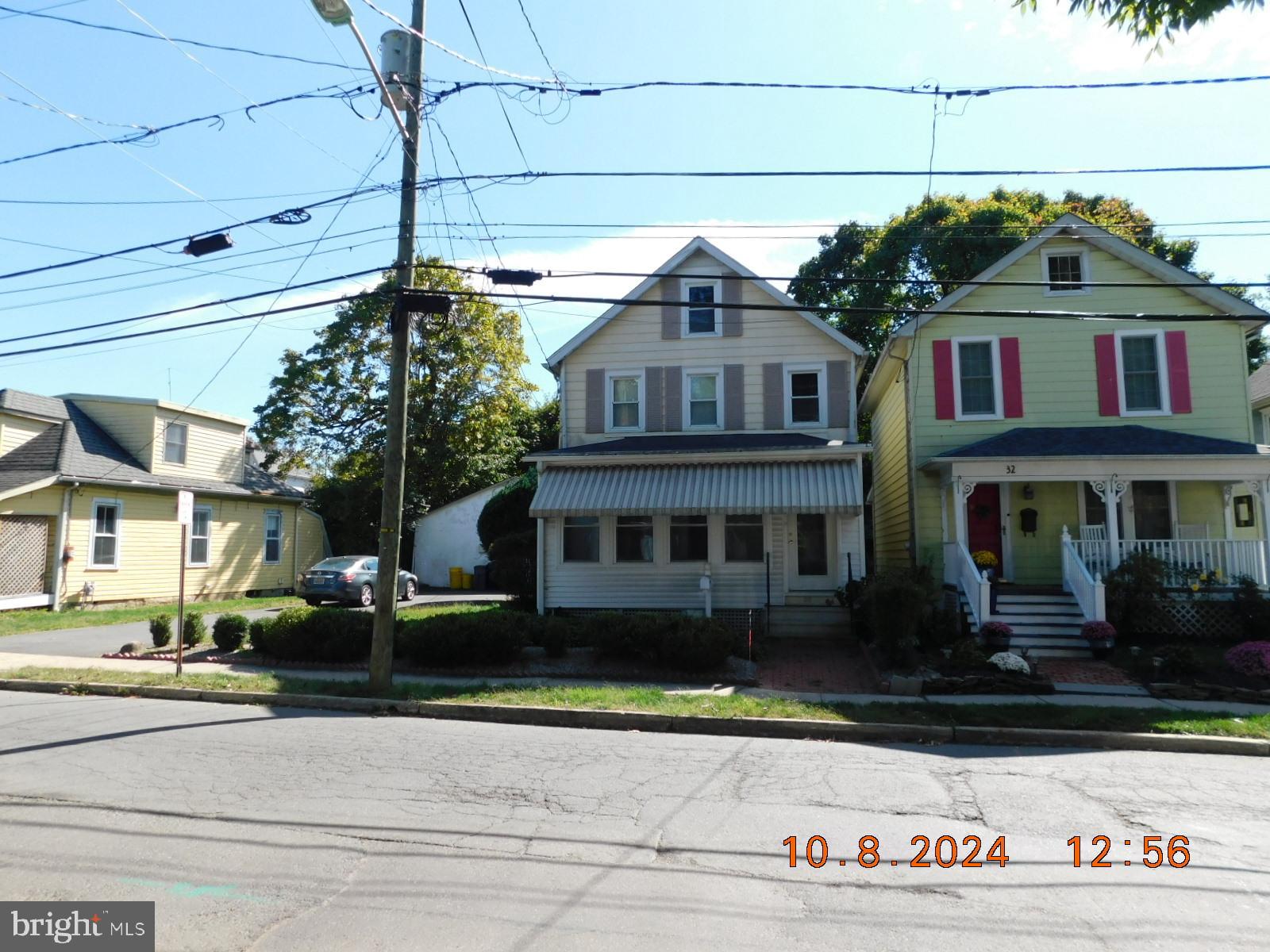 a front view of a house