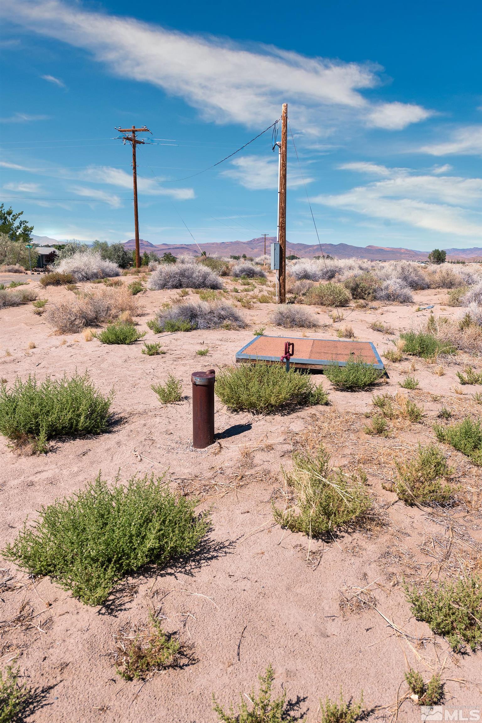 a view of a road with a yard