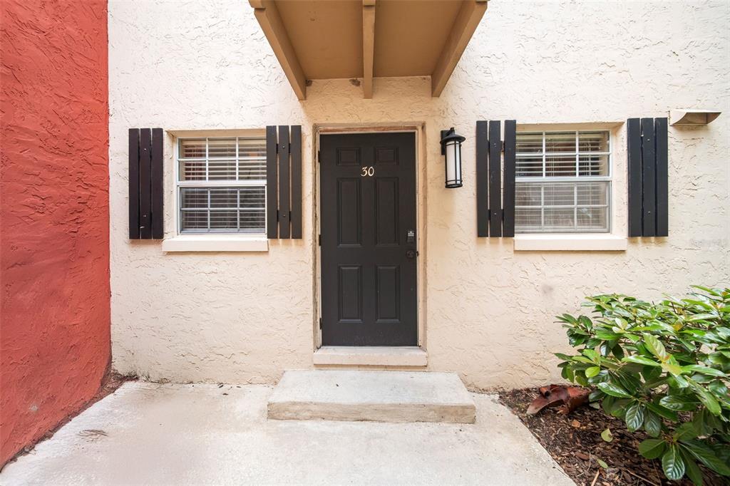 a front view of a house