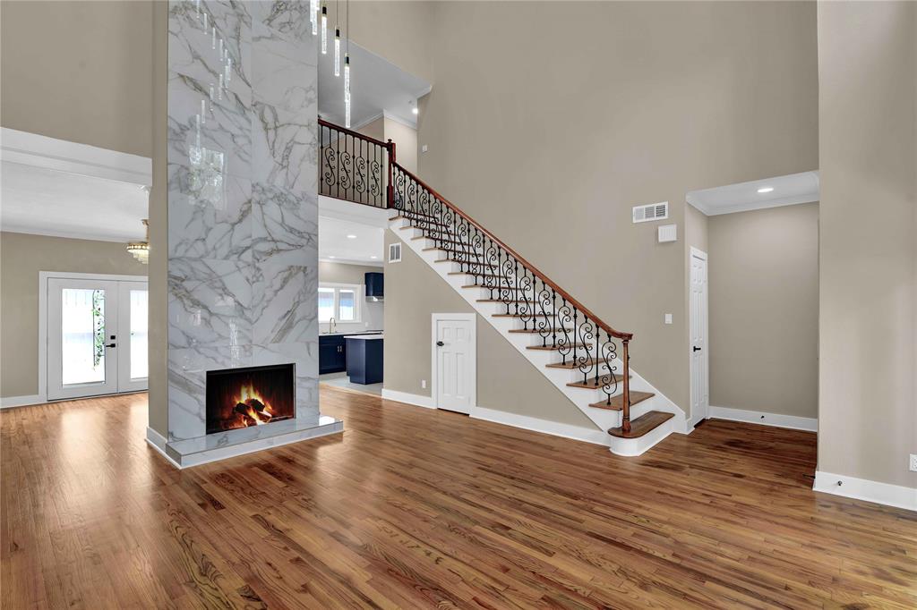 Refinished original oak hardwood floors