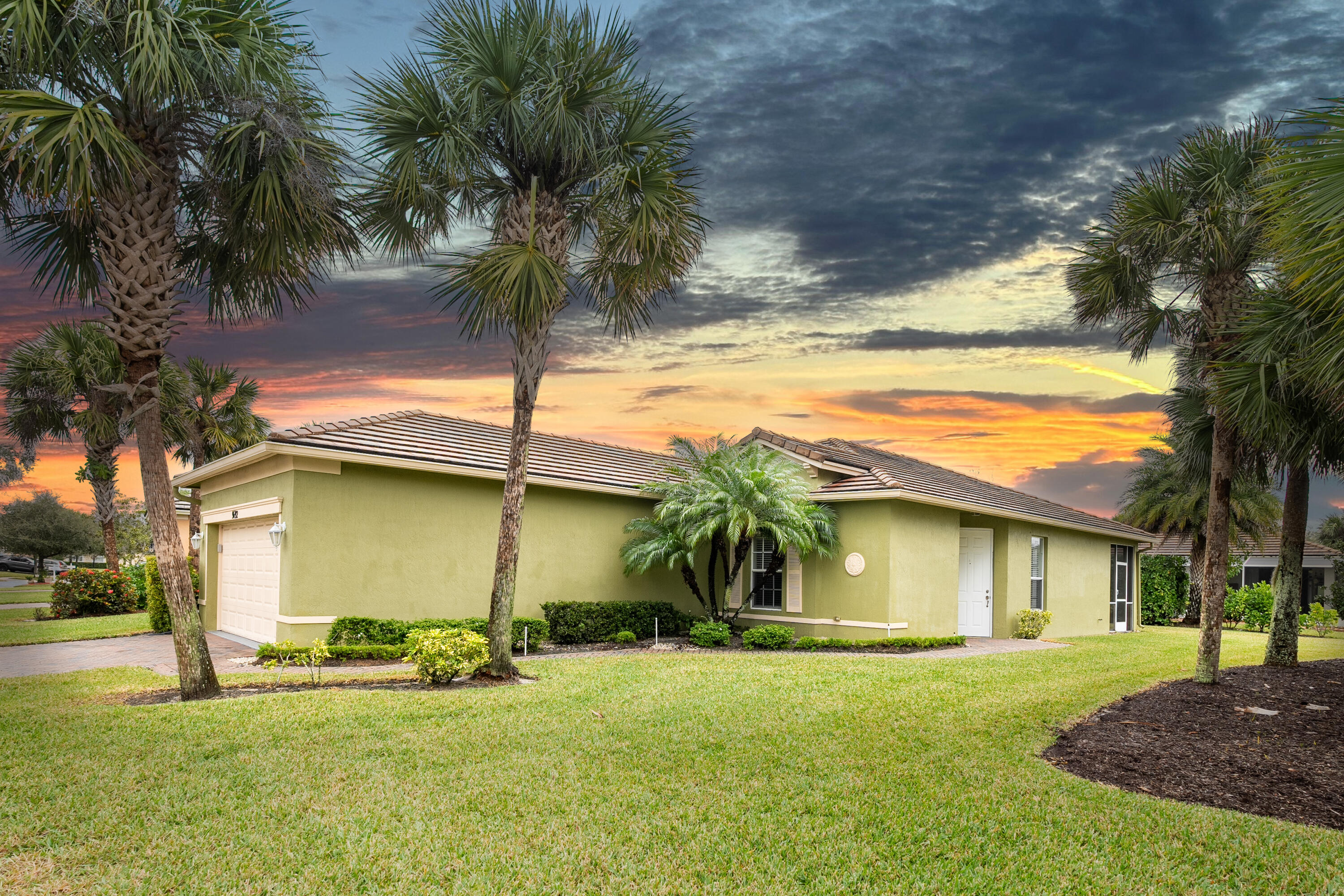 a view of a house with a patio