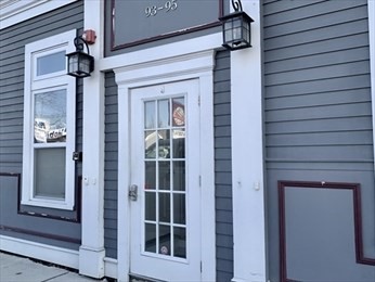 a view of a door of the house