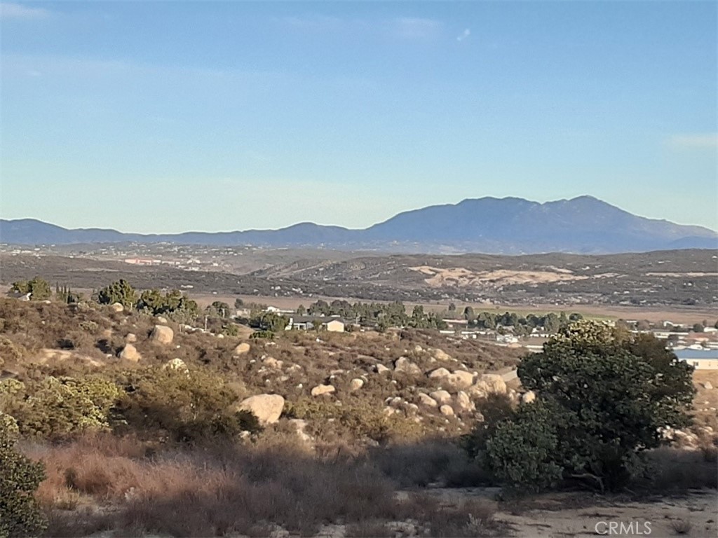 a view of city and mountain