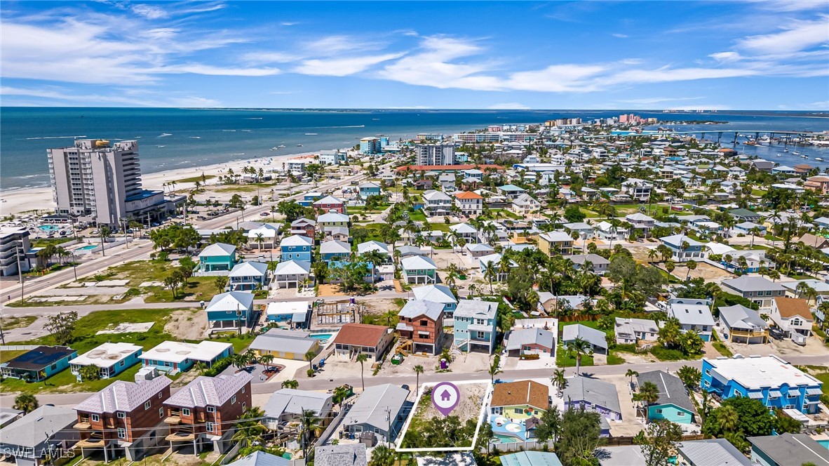 an aerial view of a city