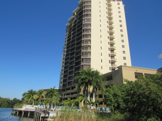 a front view of a building