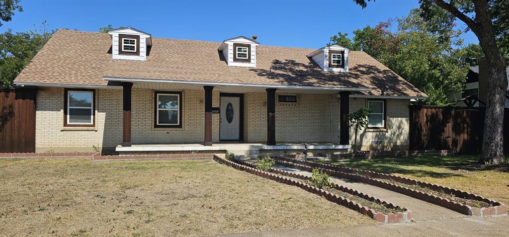 a front view of a house