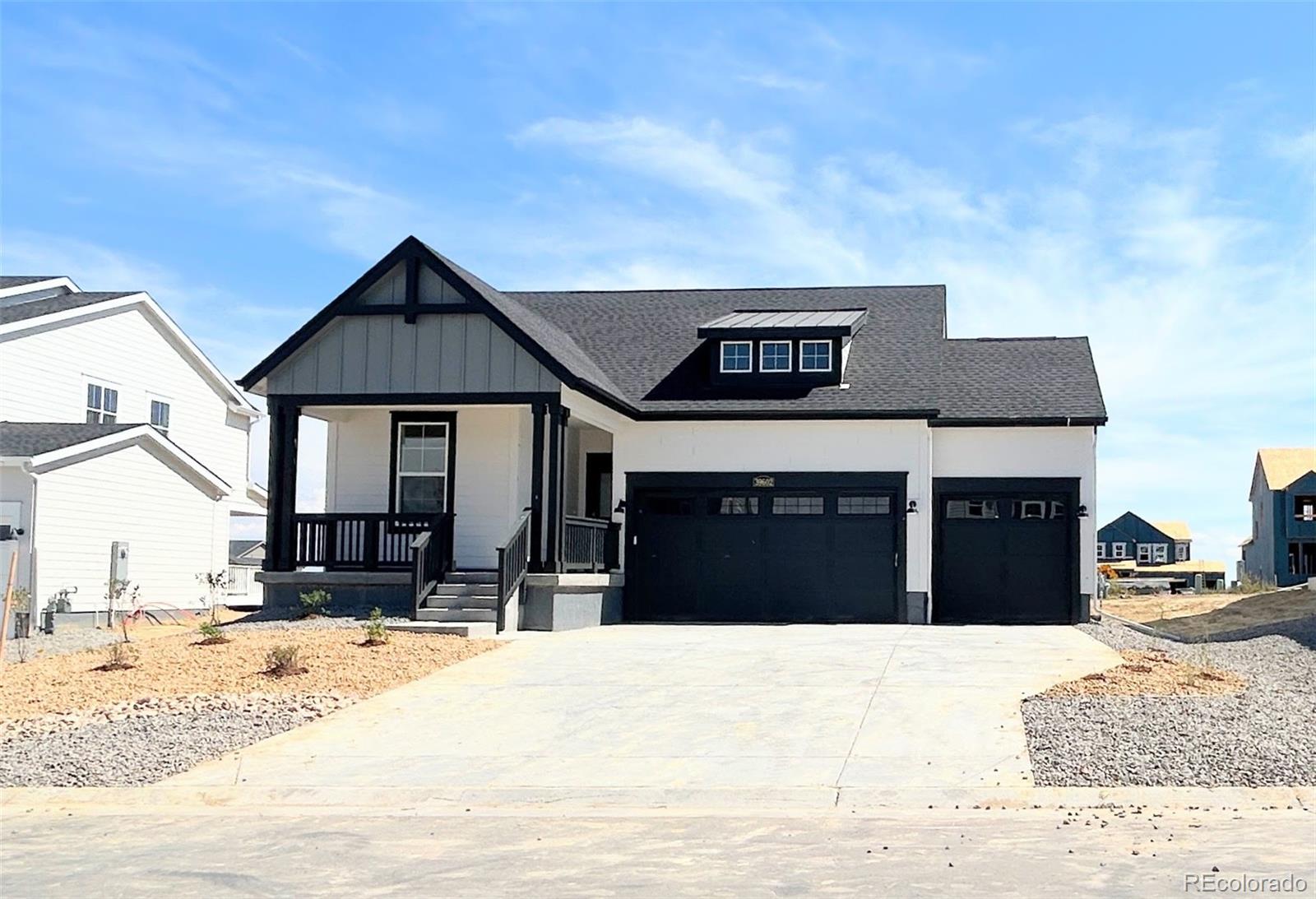 a front view of a house