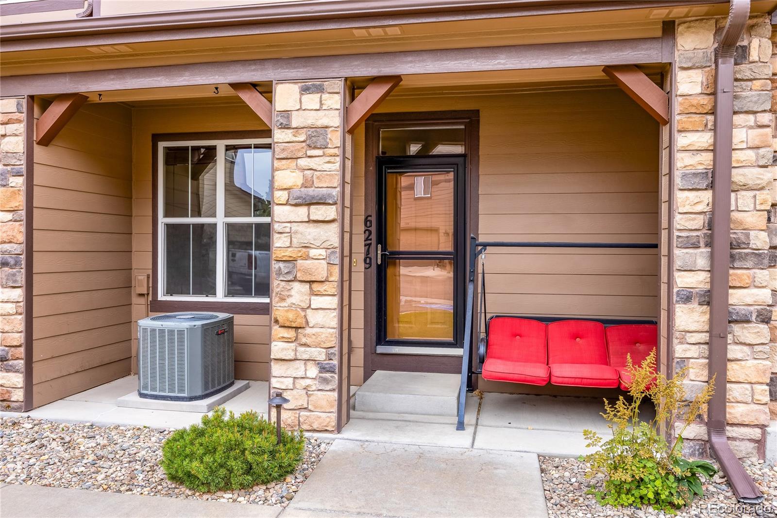 a front view of a house with entryway