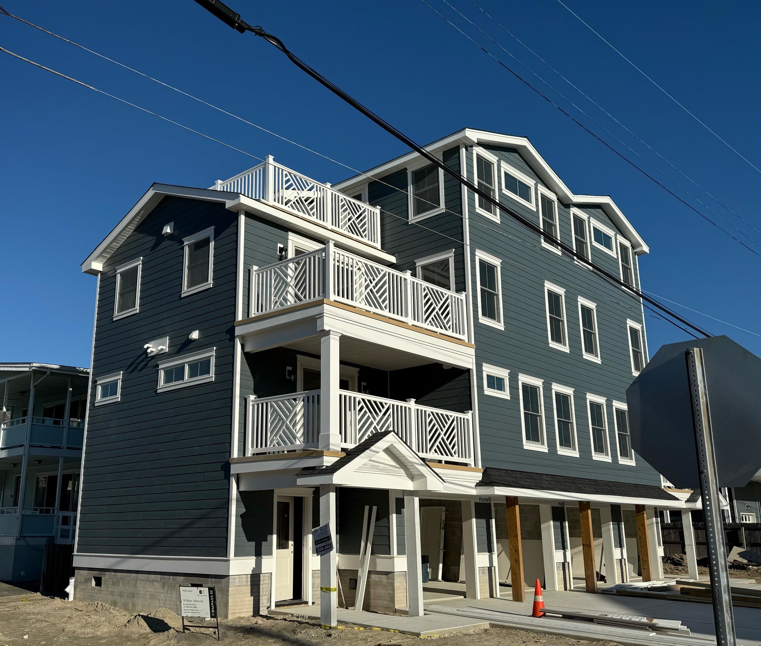 a front view of a building