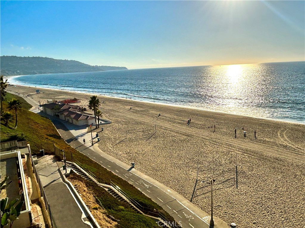 a view of an ocean beach