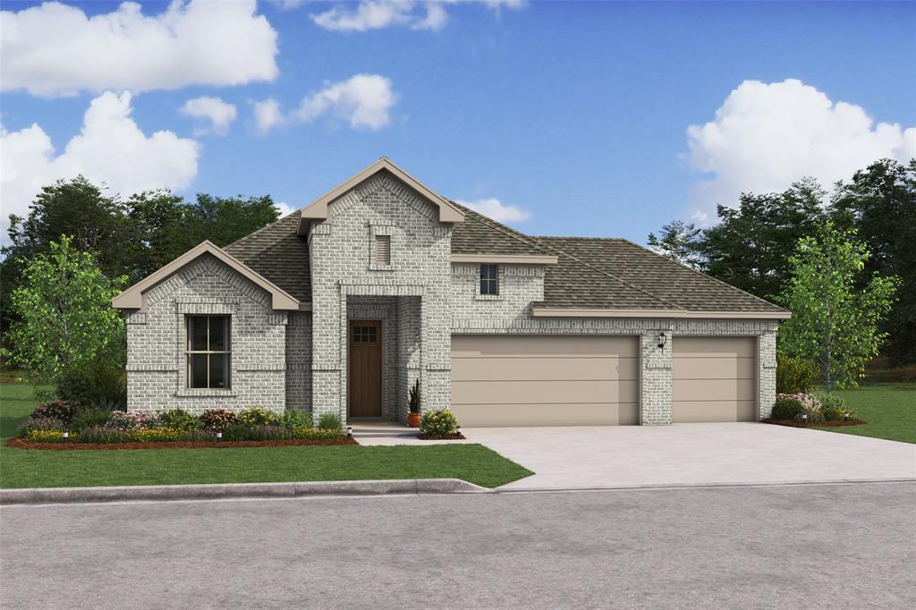 Stunning Santa Rosa II design by K. Hovnanian Homes in elevation TA built in beautiful Cane Crossing. (*Artist rendering used for illustration purposes only.)