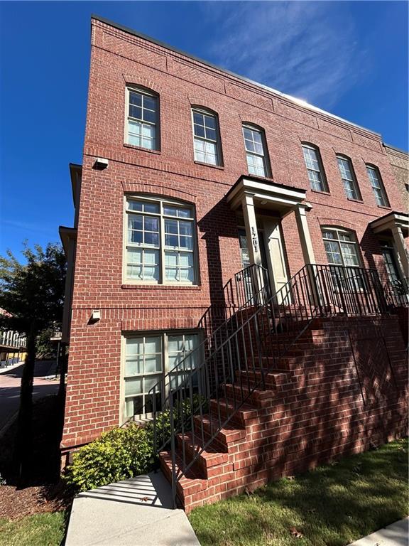 a front view of a house