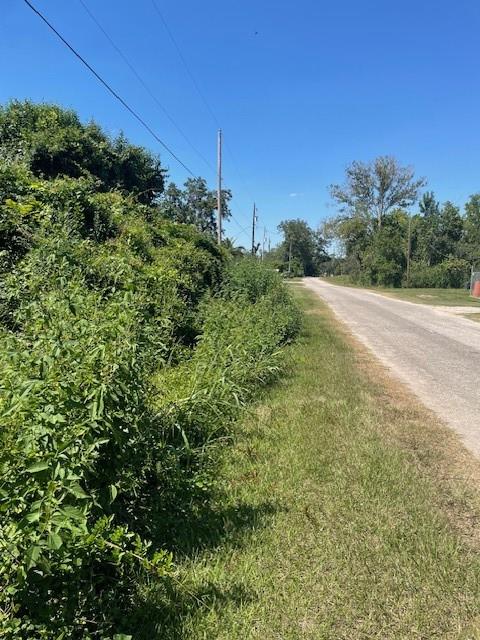 This is the lot, street view on the left.  Looking north.