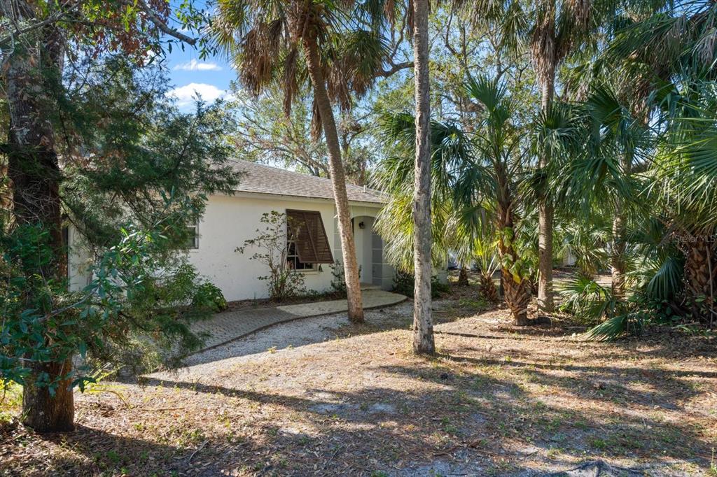 a view of a house with a tree