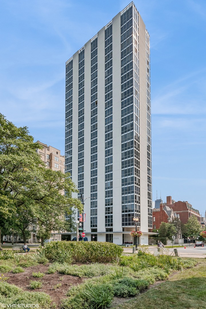 a front view of a building