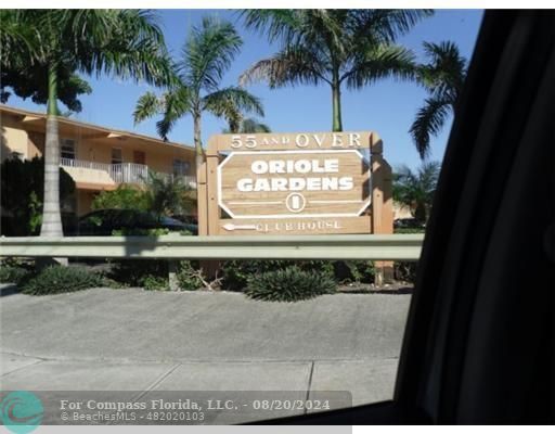 a view of a sign board