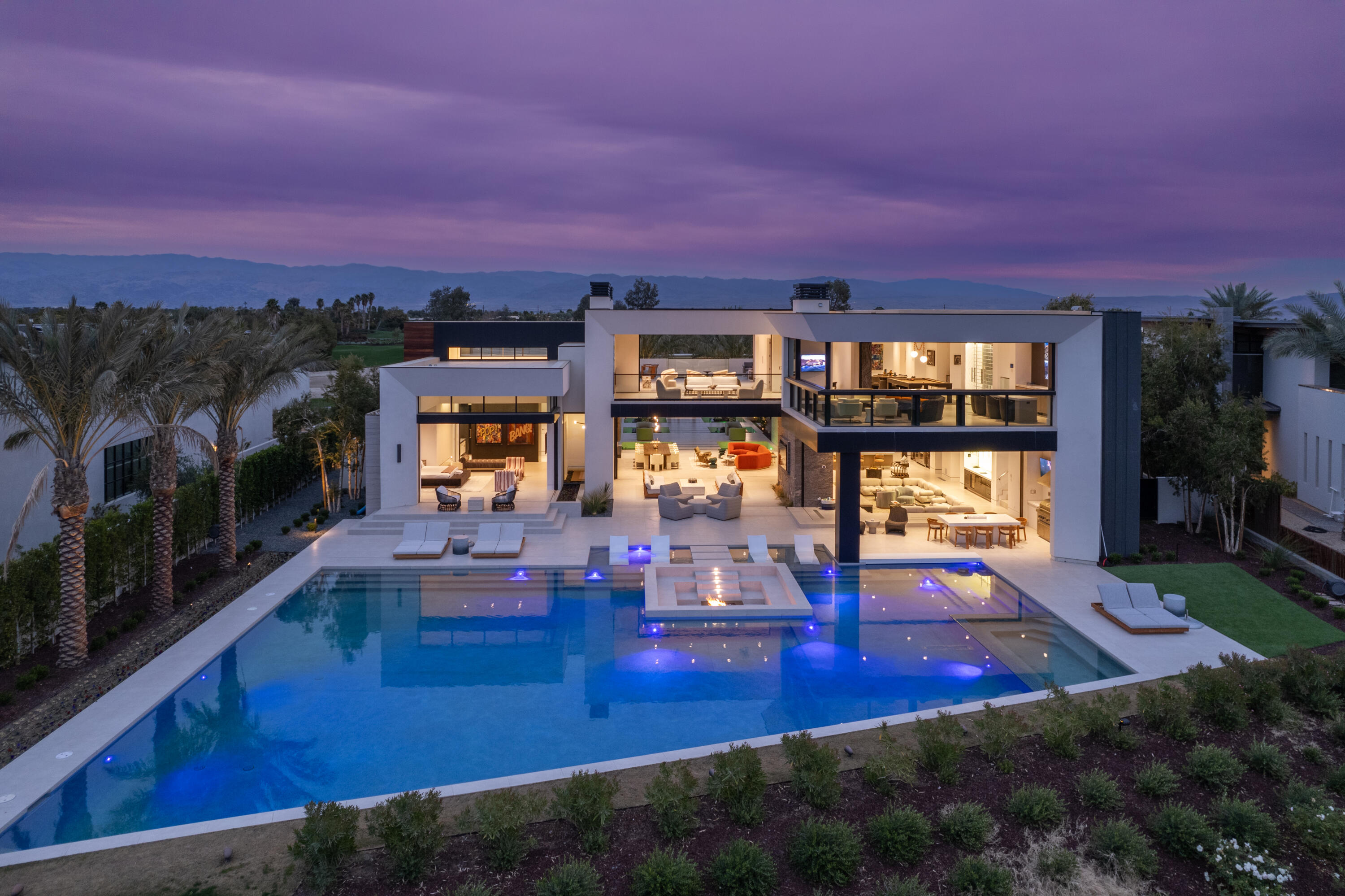 a view of a house with swimming pool