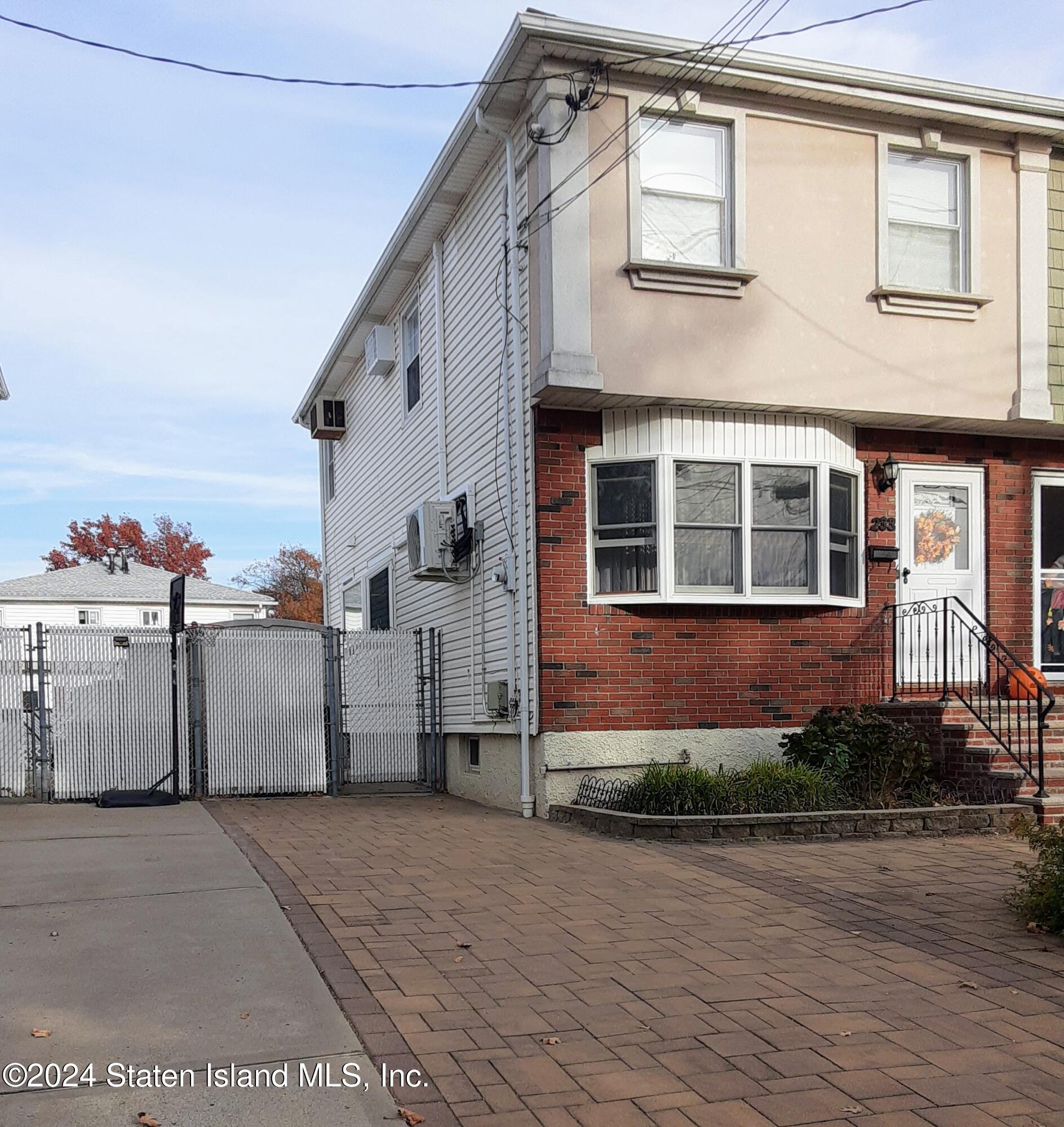 a view of a house with a patio