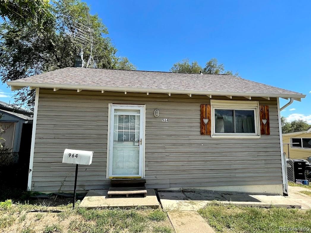 a front view of a house