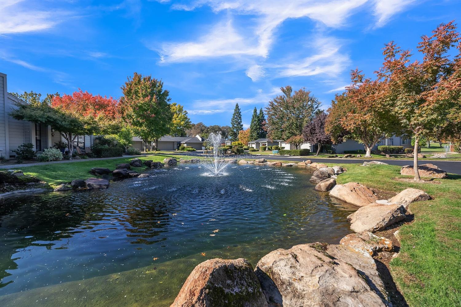 One of the beautiful community fountains.