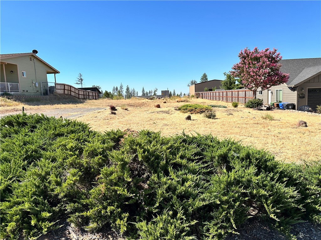 a view of yard with a house