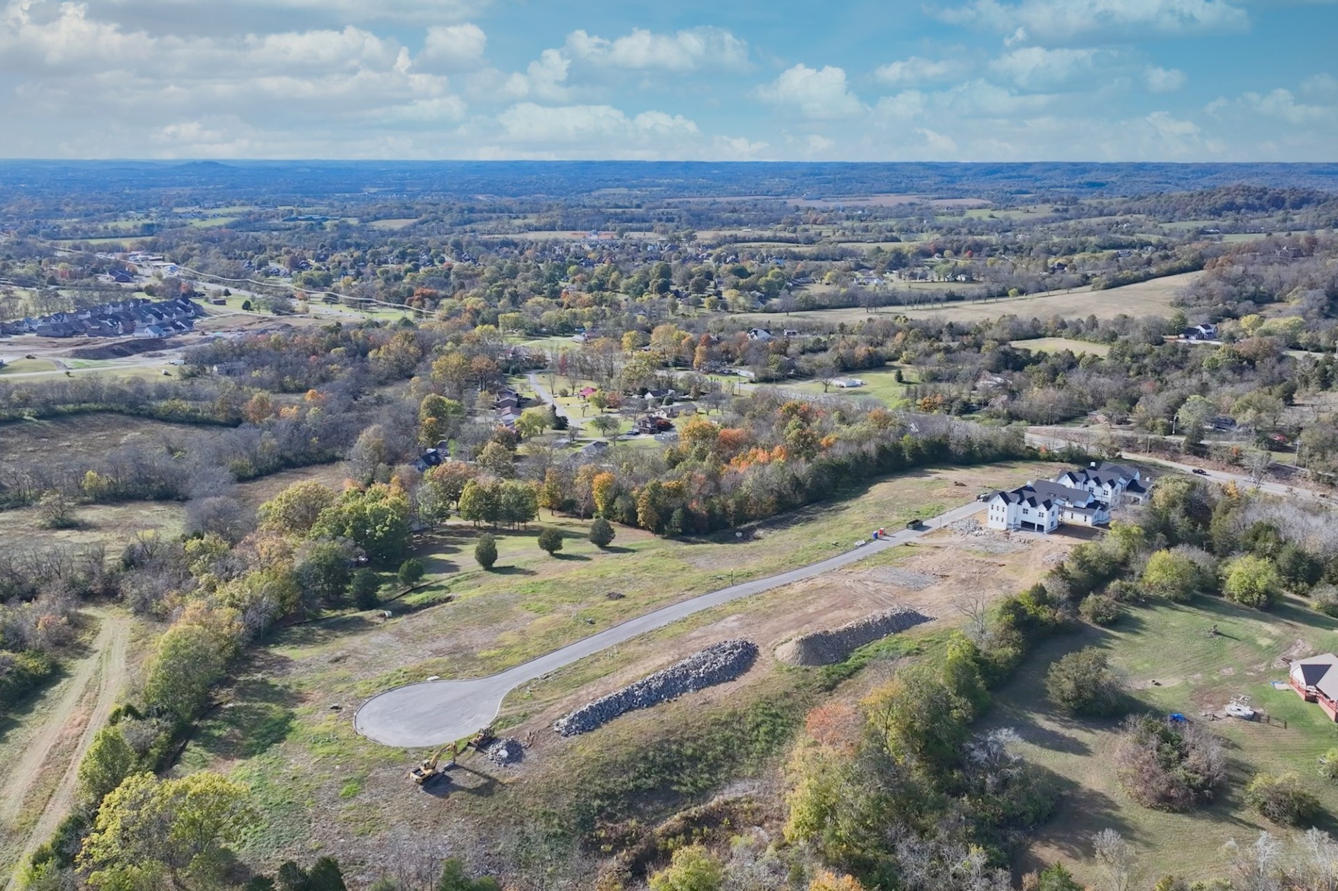 an aerial view of a