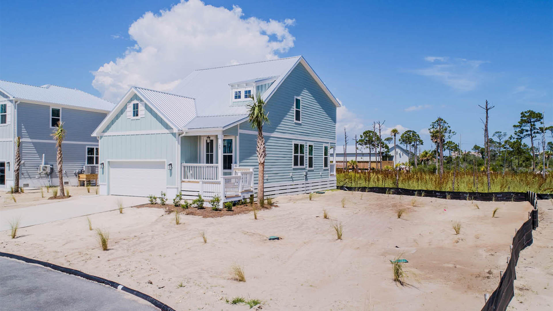 a view of a house with a outdoor space