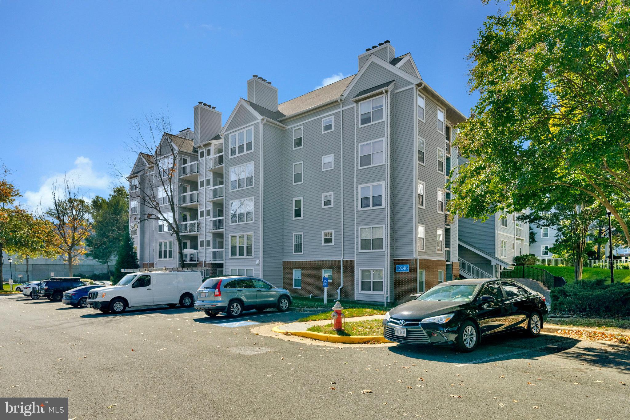 a car parked in front of a building