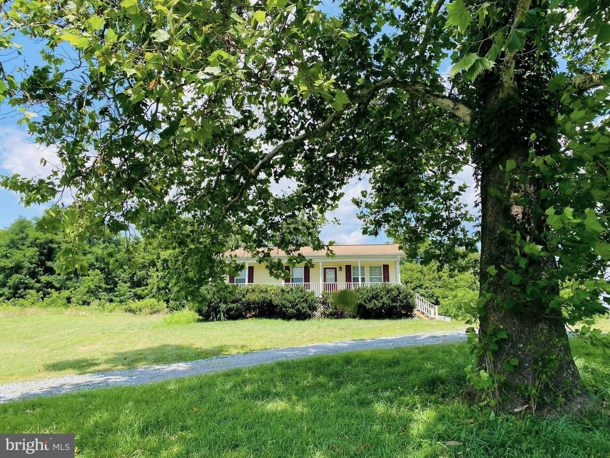 a view of house with a yard