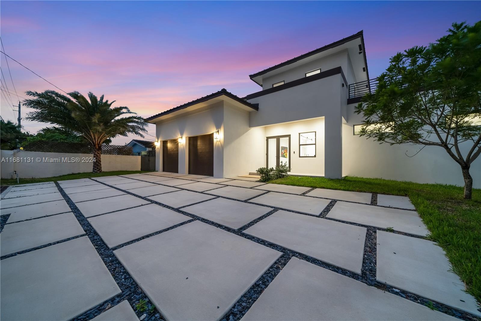 a house with yard in front of it