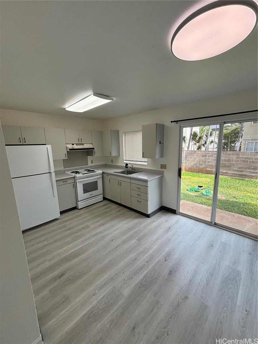 kitchen and back sliding door entrance