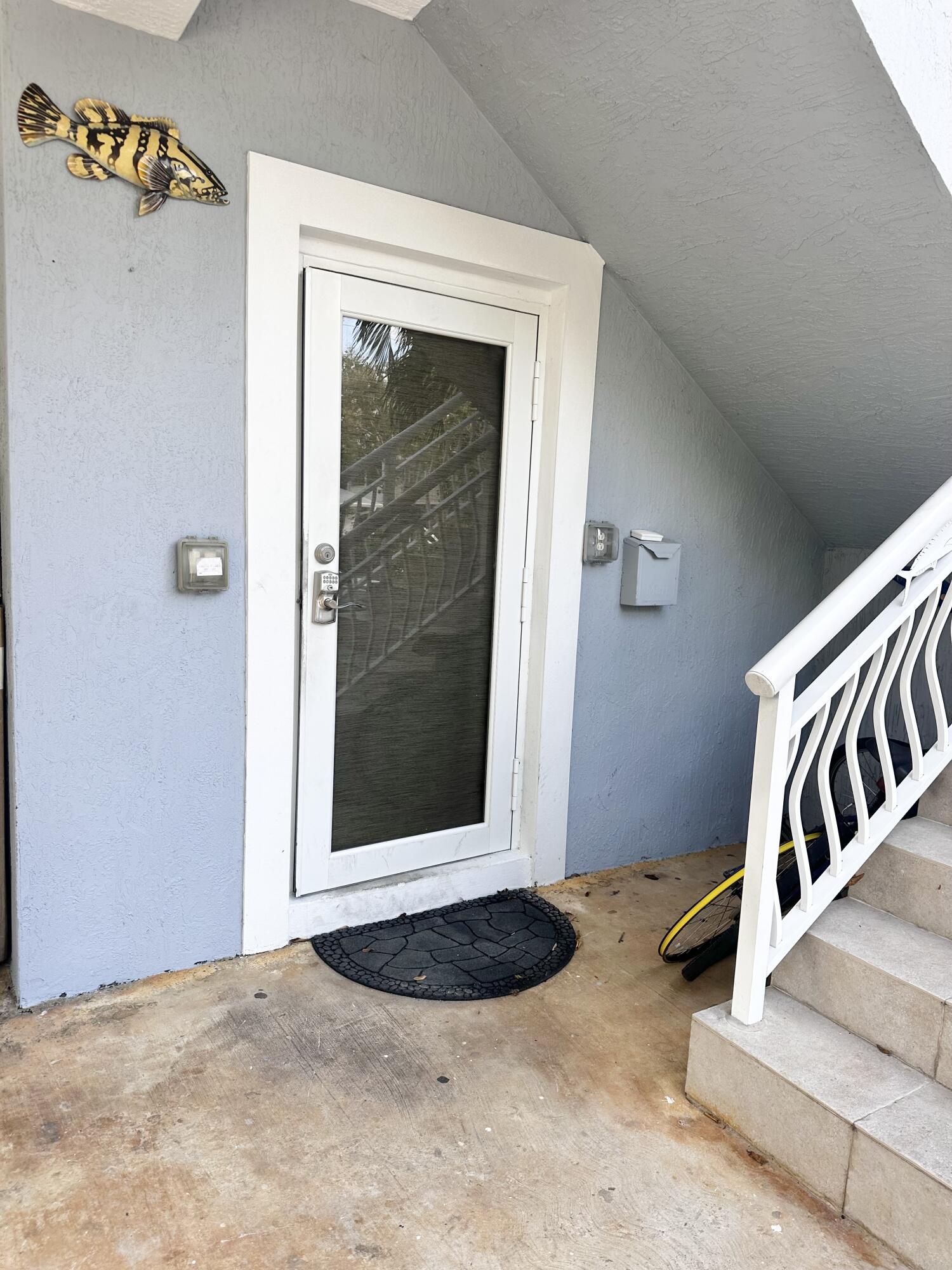 a view of an entryway door